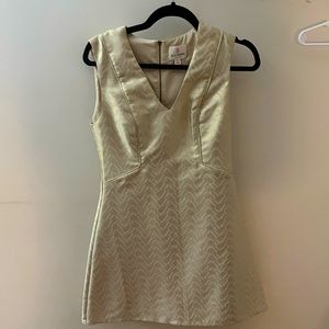 Julie Brown gold dress in size 4, bought on Nantucket and worn once